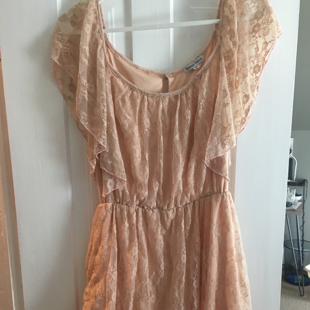 Off the shoulder lace dress